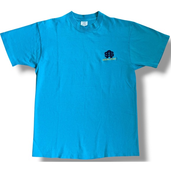 adidas Other - Vintage Adidas Sport T Shirt Mens Medium Blue Single Stitch Made in USA 90s
